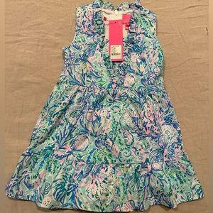 Lilly Pulitzer Kids Teresa Dress Surf Blue Soleil It On Me NWT